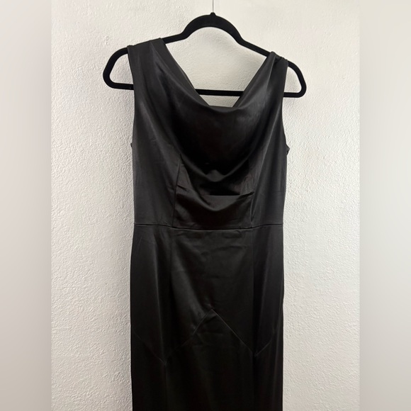 MUXXN Women's Elegant 1930s Mermaid Sleeveless Formal black Evening Dress size L - Picture 3 of 9